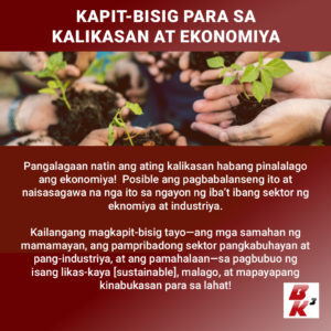 Kapitbisig para sa kalikasan at ekonomiya  BK3